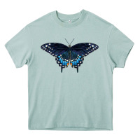 Arona Black Swallowtail Butterfly Heavy Core Tee - LillyAllenDesigns