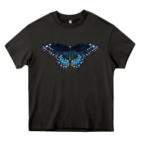 Asphalt Black Swallowtail Butterfly Heavy Core Tee - LillyAllenDesigns