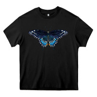 Black Black Swallowtail Butterfly Heavy Core Tee - LillyAllenDesigns