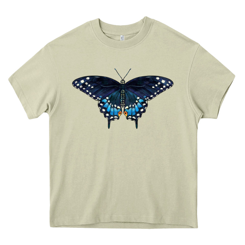 Black Swallowtail Butterfly Heavy Core Tee by LillyAllenDesigns | Teevron