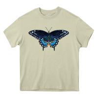 Mossy Black Swallowtail Butterfly Heavy Core Tee - LillyAllenDesigns