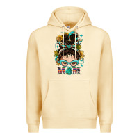 Pina Colada Western Messy Bun Mom With Sunflower Premium Hoodie - BundleAndBundleShop