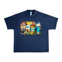 Navy louisiana coffee cups Urban Heavy Tee - Zillion Design Studio
