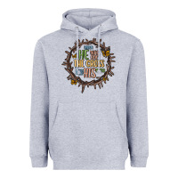 Heather Grey when he was one the cross i was one his mind Heavyweight Hoodie - MaliasSmallBusiness