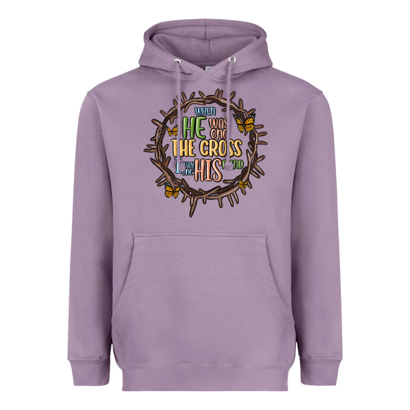 When He Was One The Cross I Was One His Mind Heavyweight Hoodie by MaliasSmallBusiness | Teevron