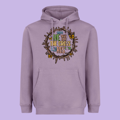 When He Was One The Cross I Was One His Mind Heavyweight Hoodie Designed By Maliassmallbusiness