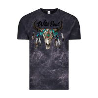 Cloud Black wild soul boho skull Vintage Tee - RanaPortraitStore