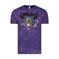 Cloud Purple wild soul boho skull Vintage Tee - RanaPortraitStore