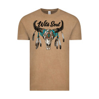 Vintage Coffee wild soul boho skull Vintage Tee - RanaPortraitStore