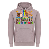 Equality Hurts No One With Fists Vintage Hoodie | Teevron