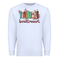 White booktrovert Premium Sweatshirt - MaliasSmallBusiness