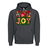 Smoke christmas joy coffee and candies Zipper Hoodie - AdoDesignShop