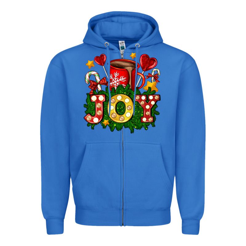 Christmas Joy Coffee And Candies Zipper Hoodie by AdoDesignShop | Teevron