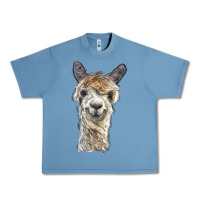 Pebble Blue alpaca Urban Heavy Tee - BarkalooDesign