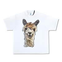 White alpaca Urban Heavy Tee - BarkalooDesign