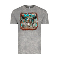 Cloud Rock wild soul boho skull with background Vintage Tee - RanaPortraitStore