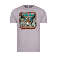 Vintage Zinc wild soul boho skull with background Vintage Tee - RanaPortraitStore