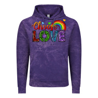 Cloud Purple choose love Vintage Hoodie - texasbilliewilder