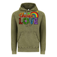 Vintage Olive choose love Vintage Hoodie - texasbilliewilder