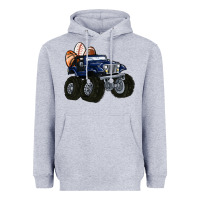 Heather Grey easter sports Heavyweight Hoodie - MaliasSmallBusiness