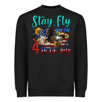Black stay fly for the 4 th of july Heavyweight Sweatshirt - Zillion Design Studio