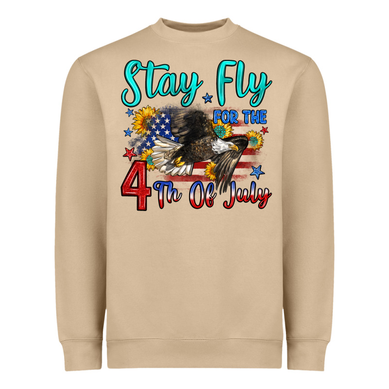 Stay Fly For The 4 Th Of July Heavyweight Sweatshirt by Zillion Design Studio | Teevron