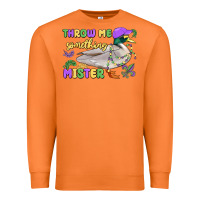 Carrot throw me something mister mardi gras duck Premium Sweatshirt - MaliasSmallBusiness