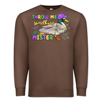 Chestnut throw me something mister mardi gras duck Premium Sweatshirt - MaliasSmallBusiness