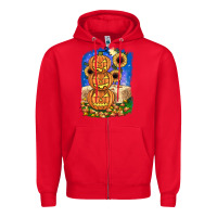 Red pumpkin sunflower Zipper Hoodie - JahusDesignShop