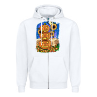 White pumpkin sunflower Zipper Hoodie - JahusDesignShop