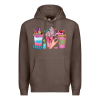 Coffee Nail Coffee Cups With Rings Bbs Premium Hoodie - BundleAndBundleShop