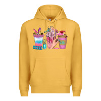 Mustard Nail Coffee Cups With Rings Bbs Premium Hoodie - BundleAndBundleShop