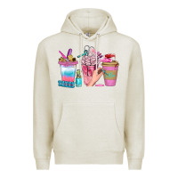 Oatmeal Heather Nail Coffee Cups With Rings Bbs Premium Hoodie - BundleAndBundleShop