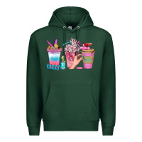 Sports Green Nail Coffee Cups With Rings Bbs Premium Hoodie - BundleAndBundleShop