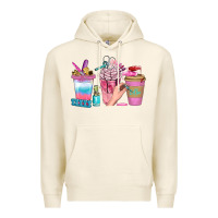 Tofu Nail Coffee Cups With Rings Bbs Premium Hoodie - BundleAndBundleShop