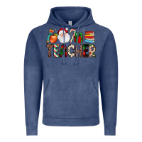 Vintage Denim teacher christmas Vintage Hoodie - JahusDesignShop