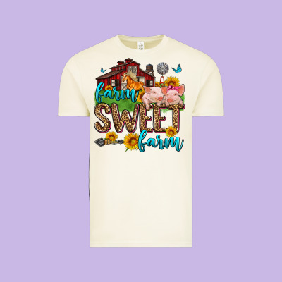 Farm Sweet Farm Vintage Tee Designed By Zillion Design Studio