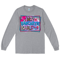 Heather Grey me sarcastic nah Long Sleeve Tee - AdoDesignShop