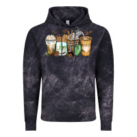 Cloud Black latte coffee cups Vintage Hoodie - Zillion Design Studio