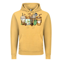 Vintage Mustard latte coffee cups Vintage Hoodie - Zillion Design Studio