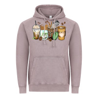 Vintage Zinc latte coffee cups Vintage Hoodie - Zillion Design Studio