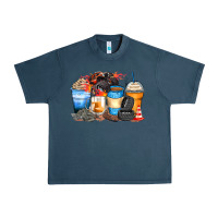 Midnight Navy monster truck coffee cups Urban Heavy Tee - Zillion Design Studio