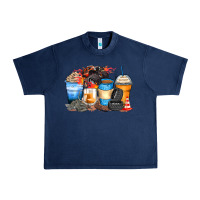 Navy monster truck coffee cups Urban Heavy Tee - Zillion Design Studio