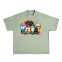 Oil Green monster truck coffee cups Urban Heavy Tee - Zillion Design Studio
