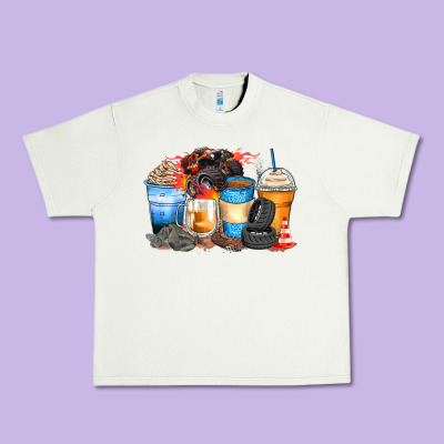 Monster Truck Coffee Cups Urban Heavy Tee Designed By Zillion Design Studio