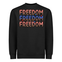 Black freedom freedom freedom Heavyweight Sweatshirt - Zillion Design Studio