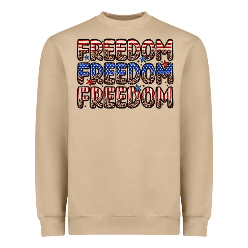 Freedom Freedom Freedom Heavyweight Sweatshirt by Zillion Design Studio | Teevron