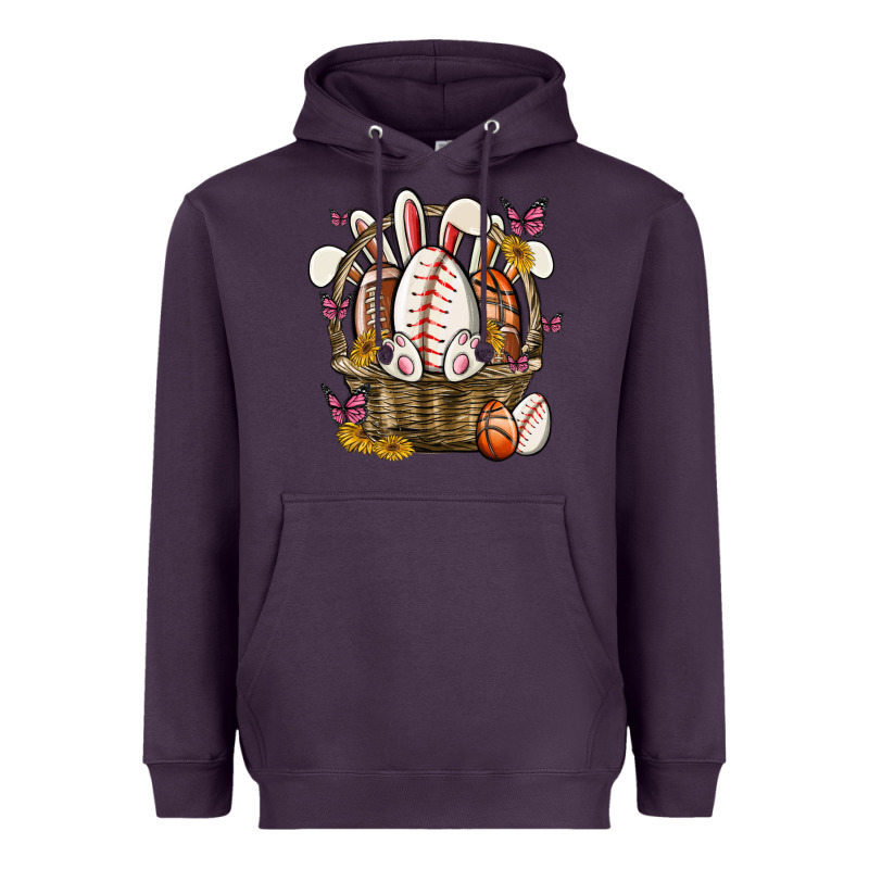 Easter Basket Sports Heavyweight Hoodie by MaliasSmallBusiness | Teevron