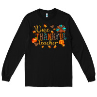 Black one thankful teacher Long Sleeve Tee - JahusDesignShop