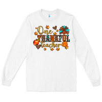 White one thankful teacher Long Sleeve Tee - JahusDesignShop